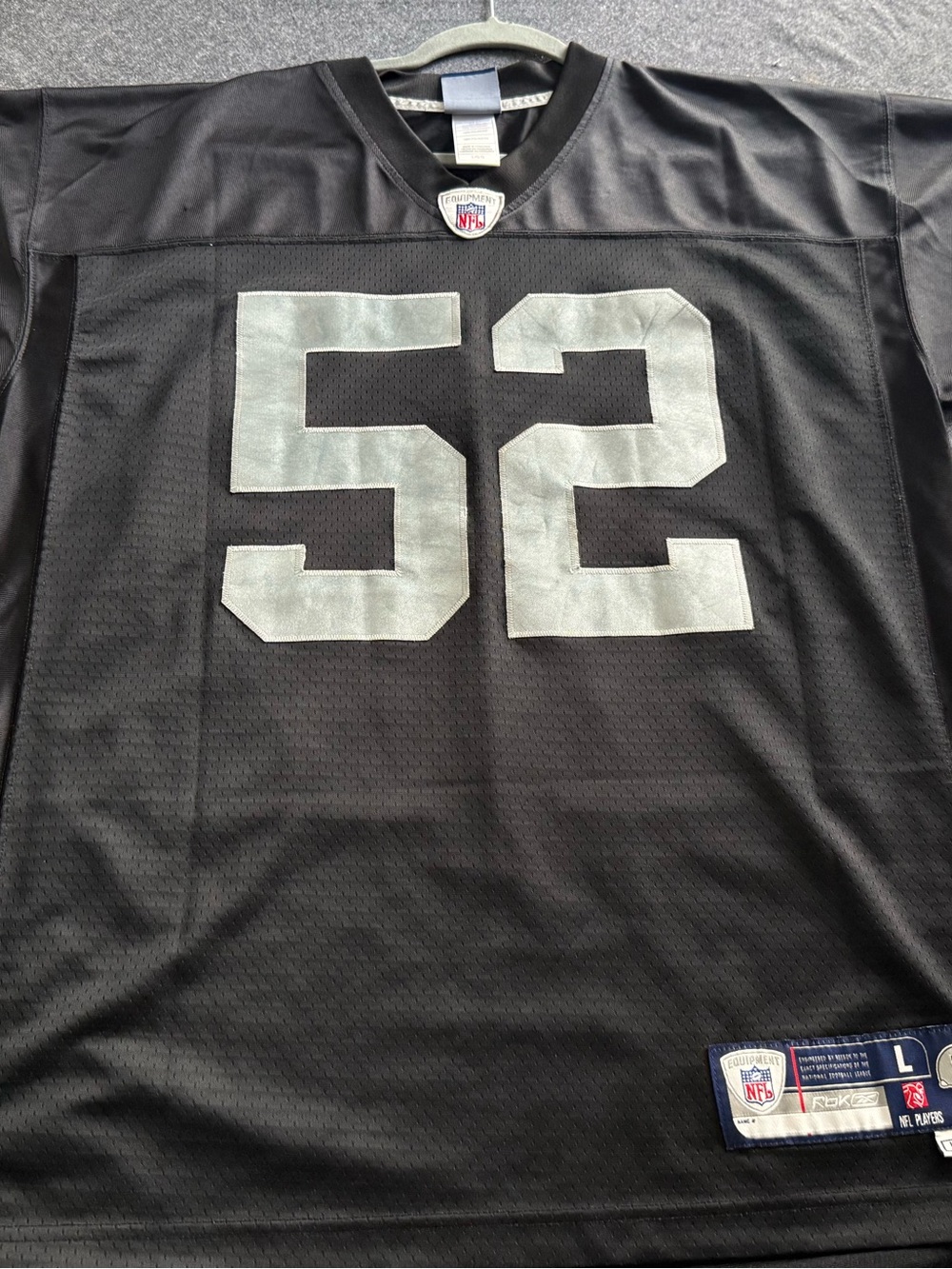 Authentic Reebok Oakland Raiders Kirk Morrison #52 Jersey | Large